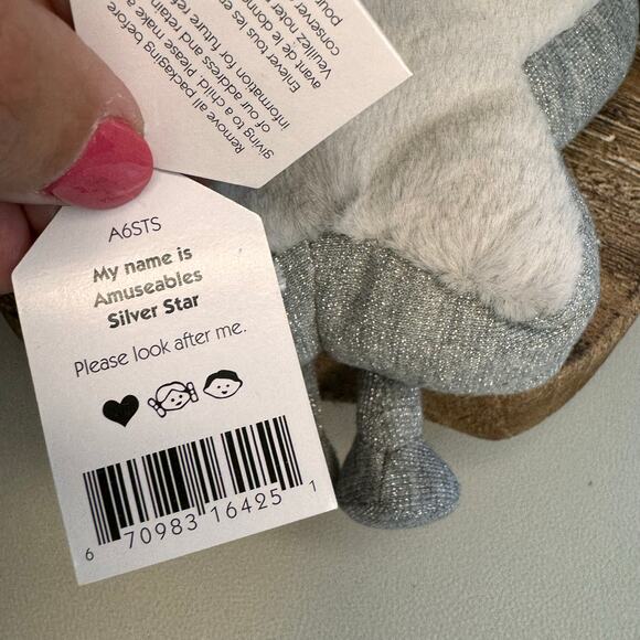 Jellycat Silver Star NEW! Jellycat FAST SHIP Jellycat Christmas Star - Picture 8 of 8